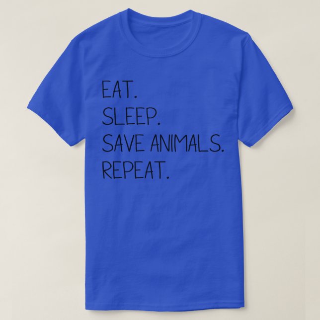 Camiseta Guardar animales repetir (Diseño del anverso)