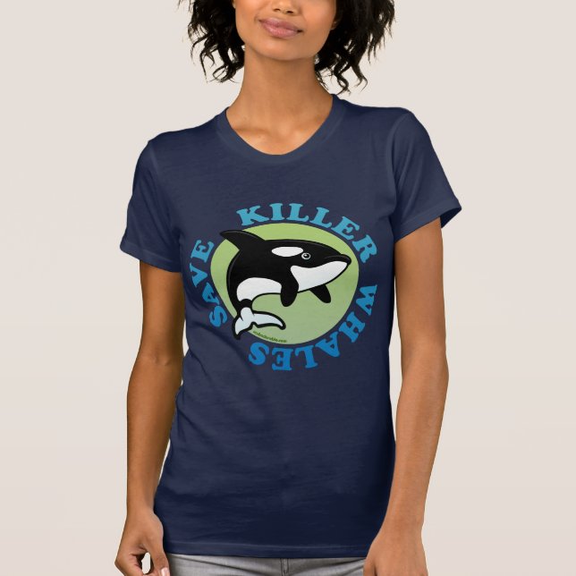 Camiseta Guardar ballenas asesinas (Anverso)