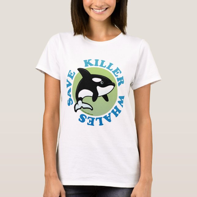 Camiseta Guardar ballenas asesinas (Anverso)