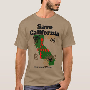 Camiseta Guardar cámara digital de California