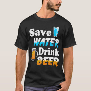 Camiseta Guardar cerveza de bebida acuática