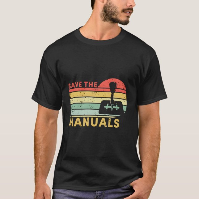 Camiseta Guardar El Coche De Transmisión De Ual Stick (Anverso)