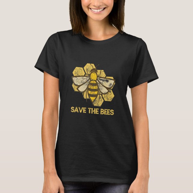 Camiseta Guardar el gráfico de abejas (Anverso)