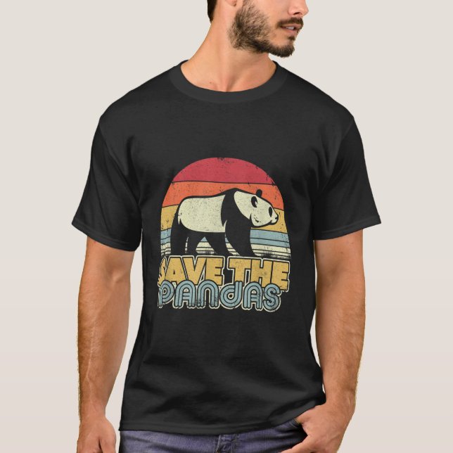 Camiseta Guardar el Panda estilo Pandas (Anverso)