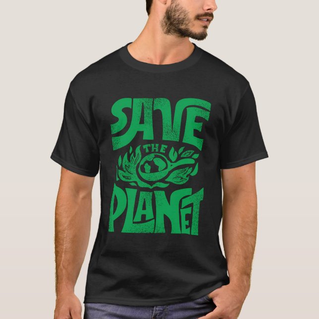 Camiseta Guardar el planeta (Anverso)
