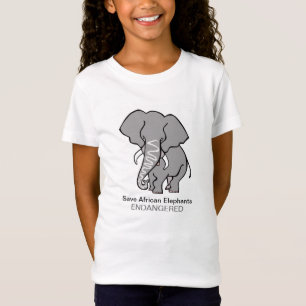 Camiseta Guardar ELEFANTES - Gráficos animales en peligro-