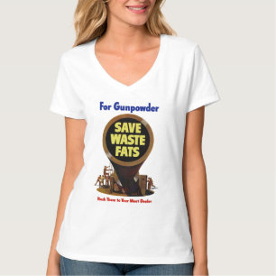 Camiseta Guardar Grasas De Desperdicios ~ Para Pólvora