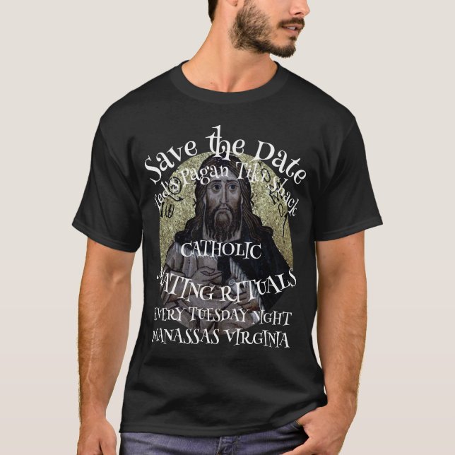 CAMISETA GUARDAR LA FECHA DE LOS RITUALES DE MATING PRESBYT (Anverso)
