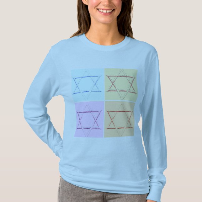 Camiseta Guardar la fecha/estrella de David (Anverso)
