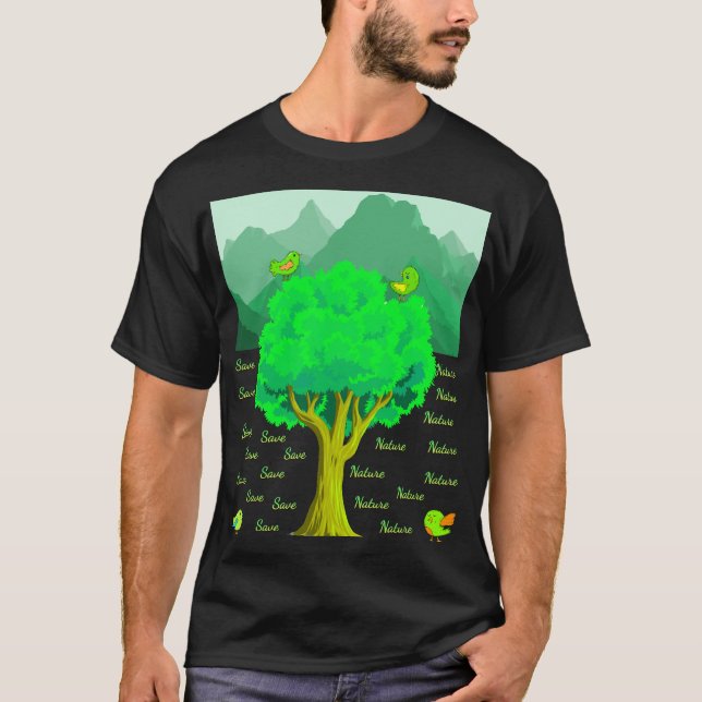 Camiseta Guardar la naturaleza (Anverso)