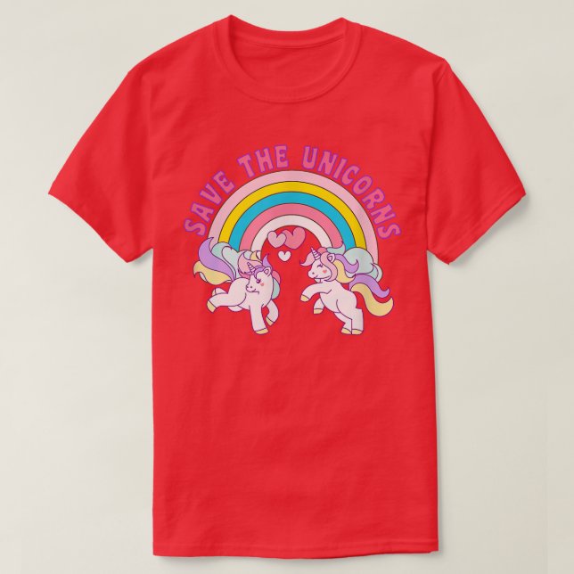 Camiseta Guardar las Unicornios (Diseño del anverso)