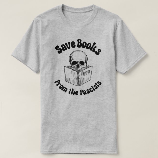 Camiseta Guardar libros de los fascistas (Diseño del anverso)