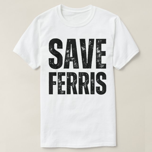 Camiseta guardar los ferris (Diseño del anverso)