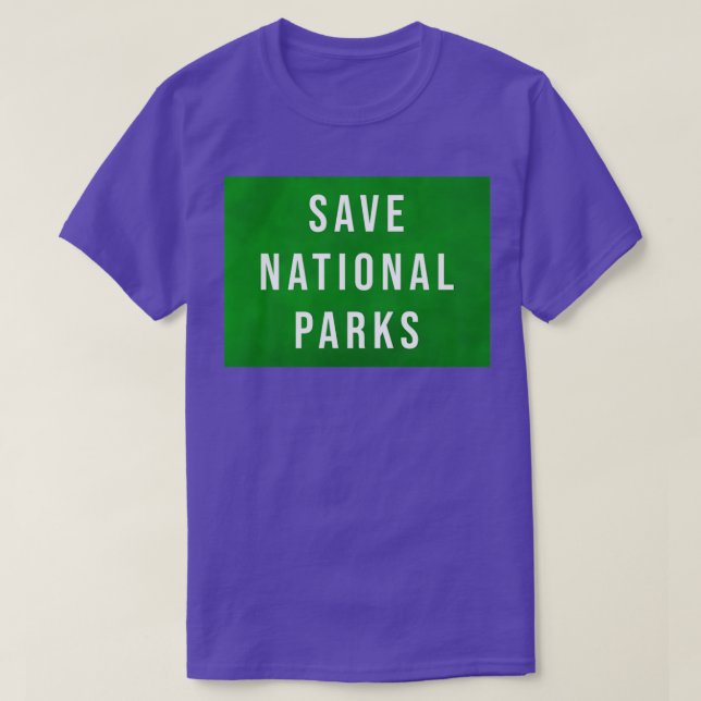 Camiseta Guardar los parques nacionales (Diseño del anverso)