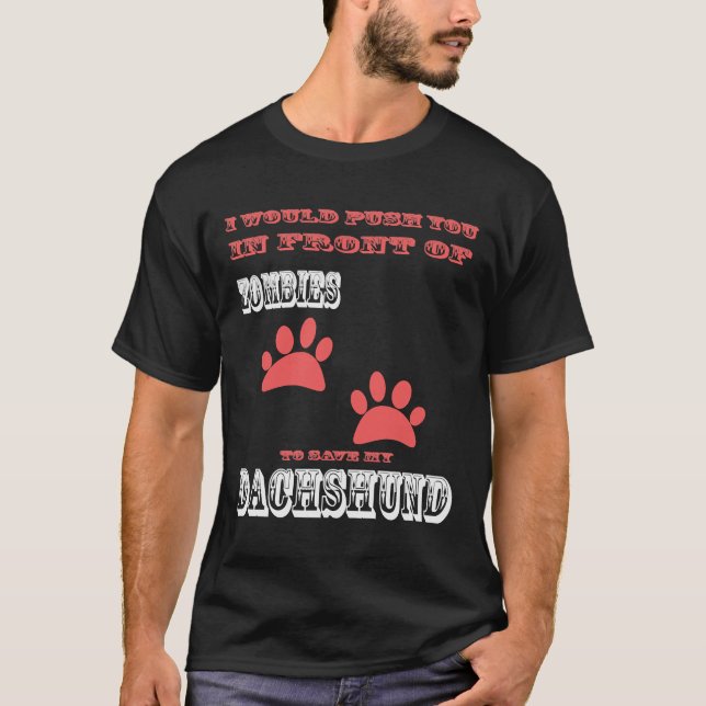 Camiseta Guardar mi Dachshund (Anverso)