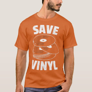 Camiseta Guardar registros de vinilo con los amantes de la 