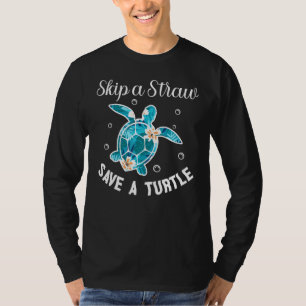Camiseta Guardar tortugas Mar Retro Gráfica Más Tamaño Vint