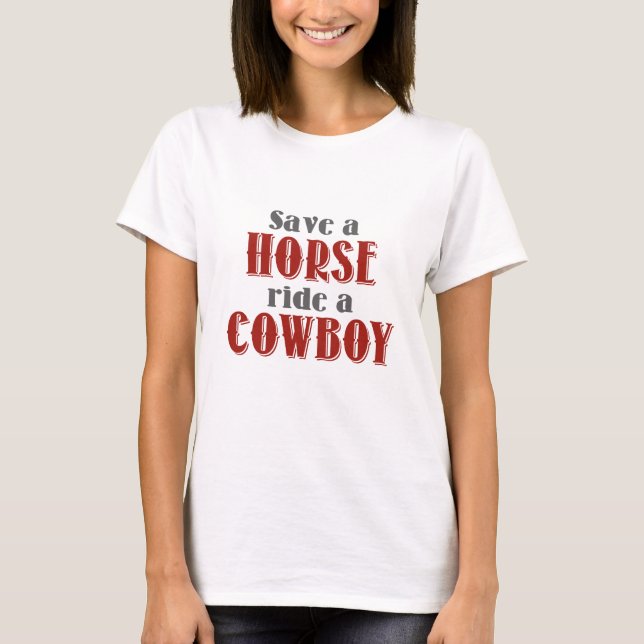 Camiseta Guardar un caballo (Anverso)