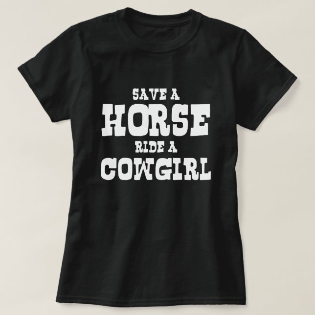 CAMISETA GUARDAR UN CABALLO EN UNA CHICA (Diseño del anverso)