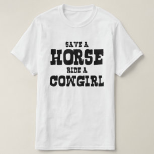 CAMISETA GUARDAR UN CABALLO EN UNA CHICA