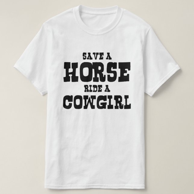 CAMISETA GUARDAR UN CABALLO EN UNA CHICA (Diseño del anverso)