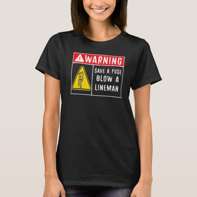 Camiseta Guardar Un Golpe De Fuste Un Lineman 1 (Anverso)