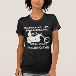 Camiseta Guardar un motociclista Abrir sus ojos de fragment