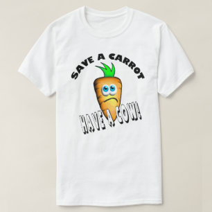 CAMISETA GUARDAR UNA CARROTA - TENER UNA VACA