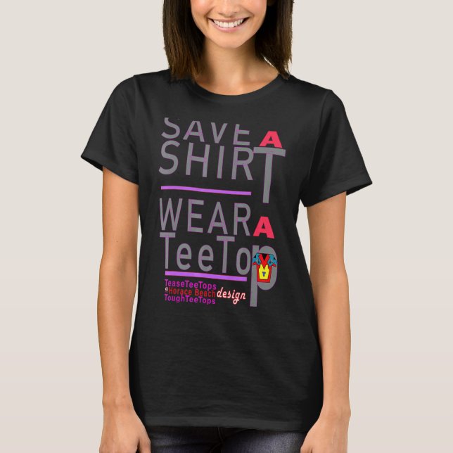 Camiseta Guardar Una Cartera Con Un Tee Teasetetops (Anverso)