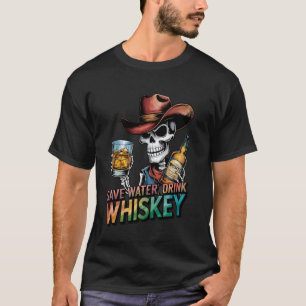 Camiseta Guardar Whiskey De Bebida De Agua Para Bourbon Sco