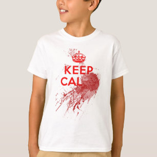 Camiseta Guarde al zombi sangriento tranquilo