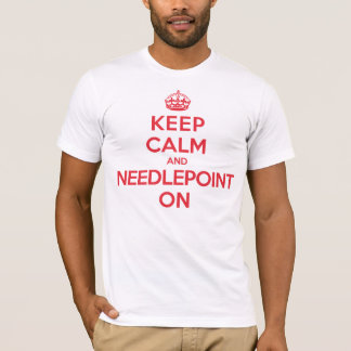 Camiseta Guarde el encaje de aguja tranquilo