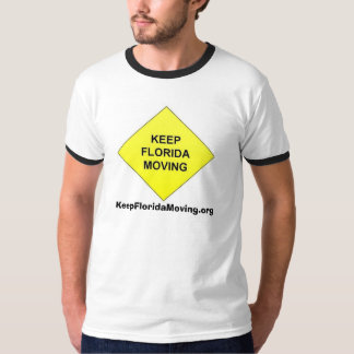 Camiseta Guarde el escudo móvil del tráfico del diamante de