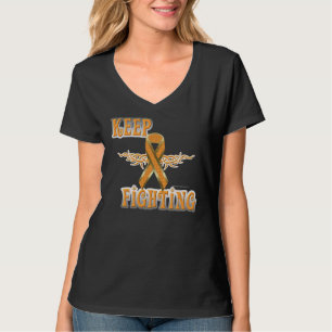 Camiseta Guarde el luchar de las señoras T nano con cuello