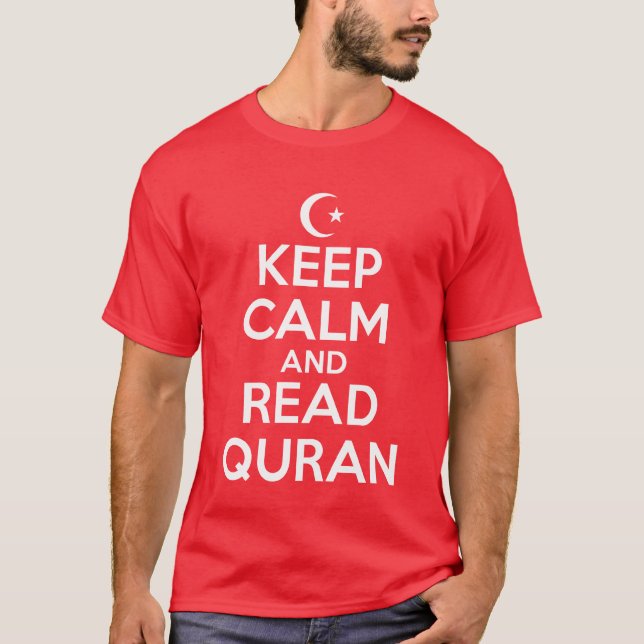 Camiseta Guarde el Quran leído calma (Anverso)