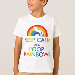 Camiseta Guarde el unicornio de los arco iris de la calma y