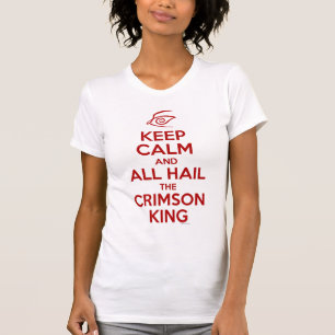 Camiseta Guarde la calma con el rey carmesí