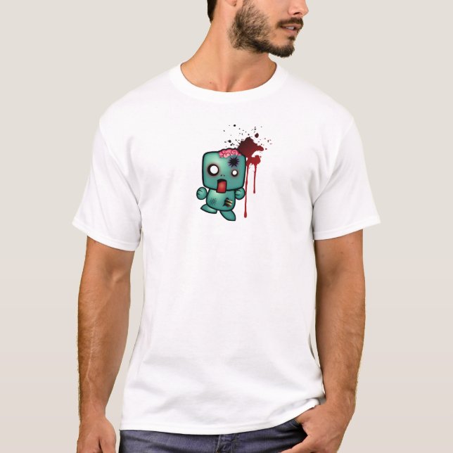 Camiseta Guarde la calma, continúe, apunte para la cabeza (Anverso)