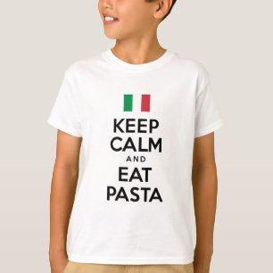 Camiseta Guarde la calma para comer las pastas