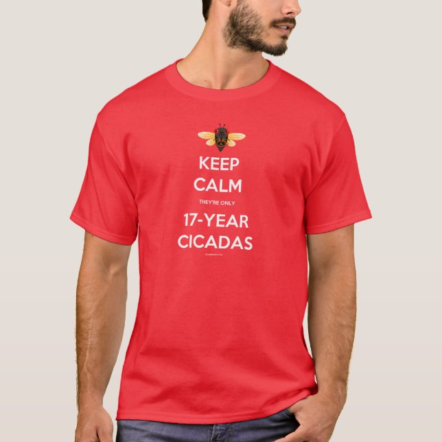 Camiseta Guarde la calma que son solamente las cigarras (Anverso)
