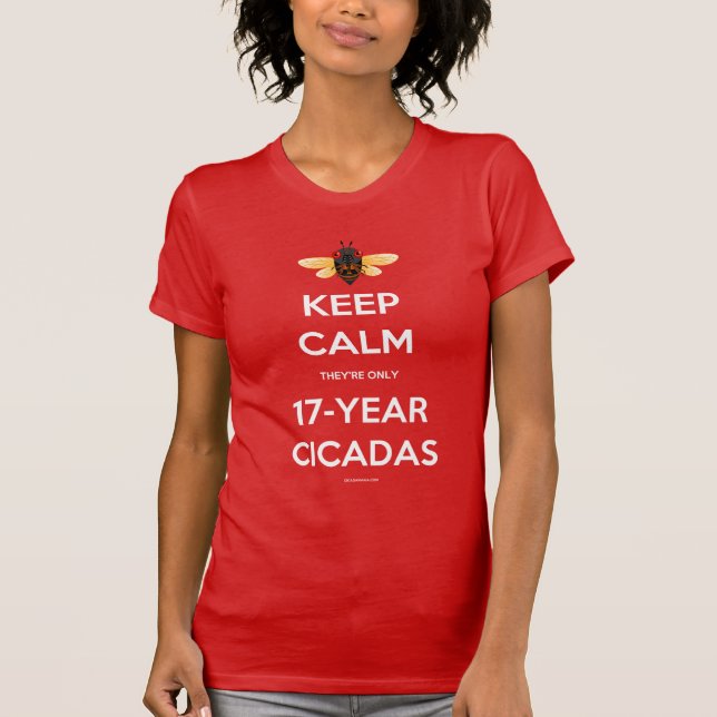Camiseta Guarde la calma que son solamente las cigarras (Anverso)
