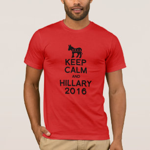 CAMISETA GUARDE LA CALMA Y A HILLARY 2016