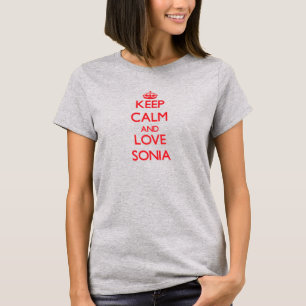 Camiseta Guarde la calma y ame a Sonia