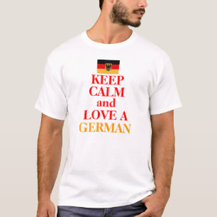 Camiseta Guarde la calma y ame A UN ALEMÁN