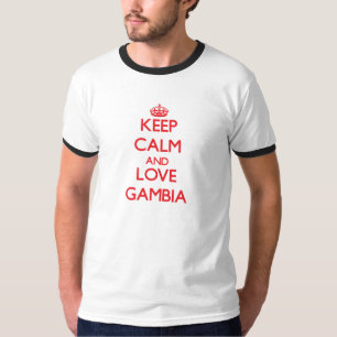 Camiseta Guarde la calma y ame Gambia