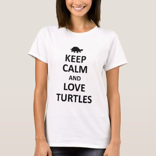 Camiseta Guarde la calma y ame las tortugas