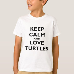 Camiseta Guarde la calma y ame las tortugas
