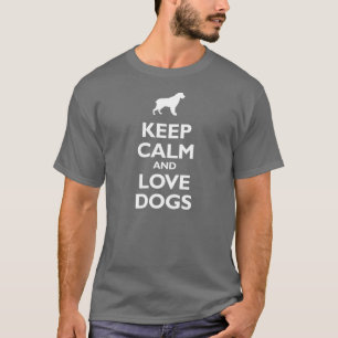 Camiseta Guarde la calma y ame los perros