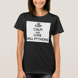 Camiseta Guarde la calma y ame los pitones de la bola