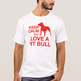 Camiseta Guarde la calma y ame un hoyo horizontal - ROJO